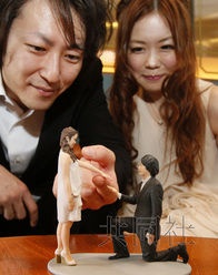 [图]日本现3D打印真人服务 能立体还原求婚场